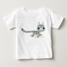 T-Shirt Gatinho De Cartoon Bonito