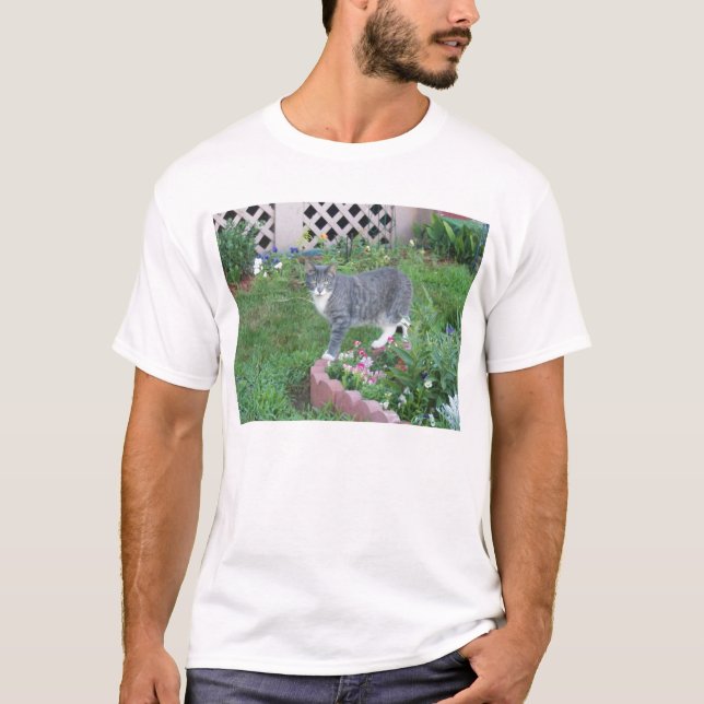 T-shirt Gatinho de jardim (Frente)