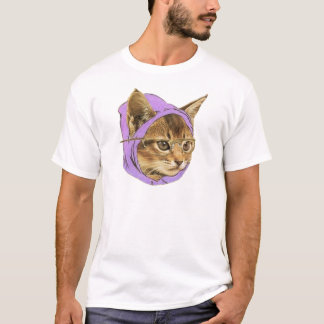 T-shirt Gatinho do hipster
