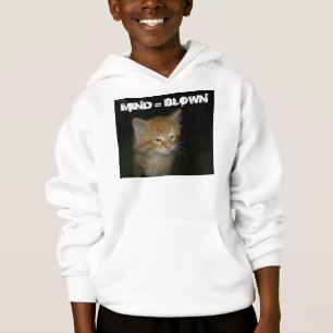 T-shirt Gatinho "MENTE =" camisola encapuçado FUNDIDA dos