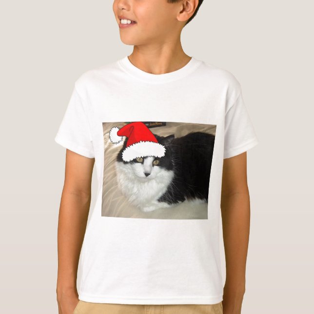 T-shirt Gatinho Preto e Branco (Frente)