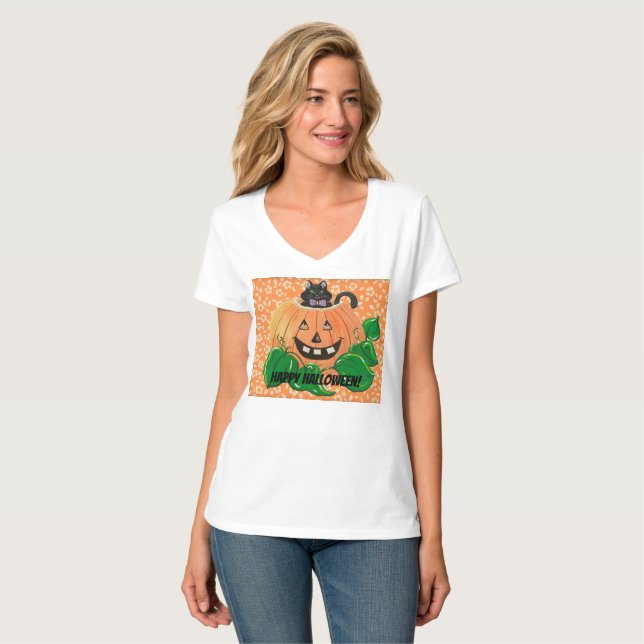 T-Shirt gatinho Pumpkin (Frente Completa)