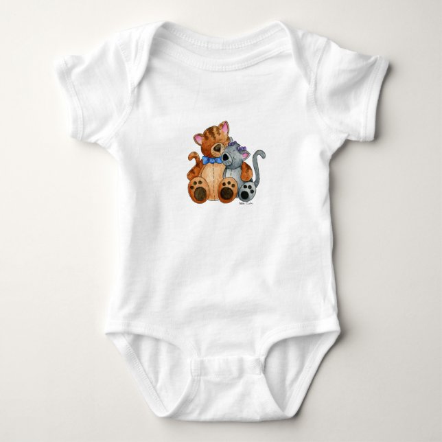 T-shirt Gatinhos do afago uma parte (Frente)