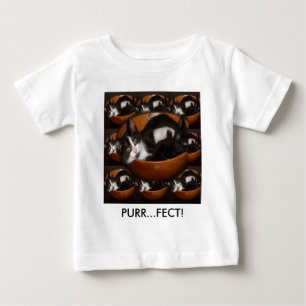 T-shirt Gatinhos em uma tigela com padrão