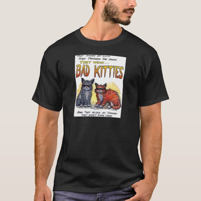 T-shirt Gatinhos maus (Frente)