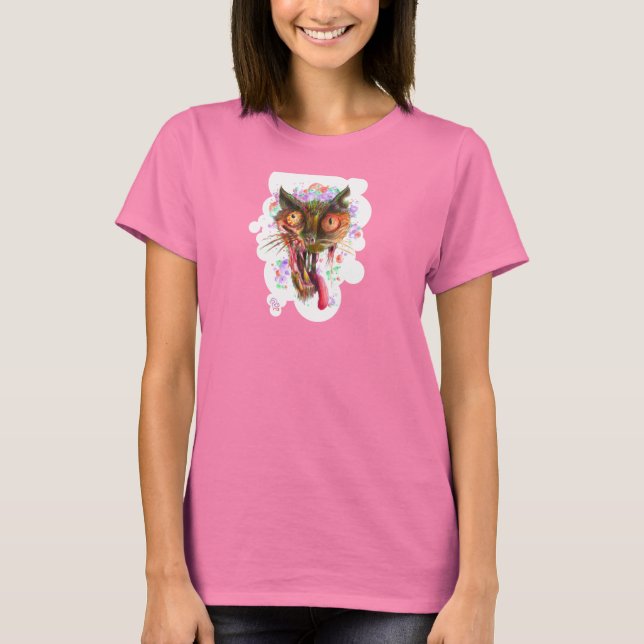 T-shirt Gato Ácido Zombie (Frente)
