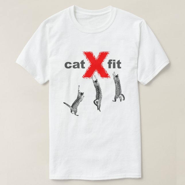 T-shirt Gato apto (Frente do Design)