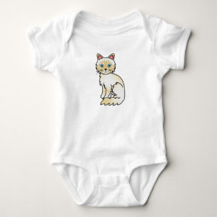 T-shirt Gato Birman / Ragdoll Tabby de Pontas Creme
