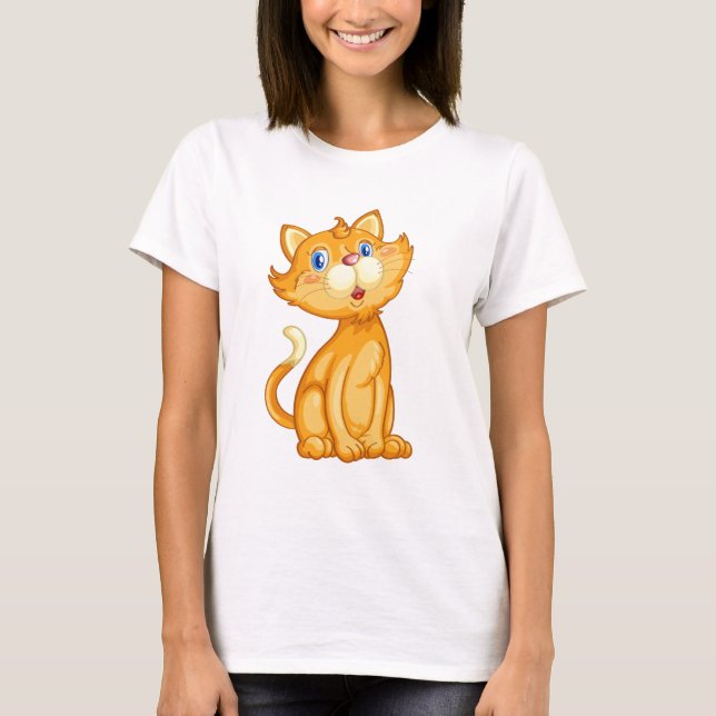 T-shirt Gato bonito (Frente)