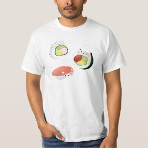 T-shirt Gato bonito do sushi