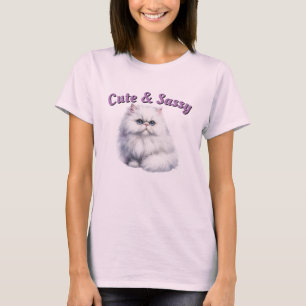 T-Shirt Gato Bonito e Sassado