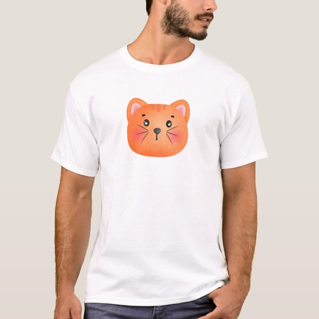 T-Shirt Gato Castanho (Frente)