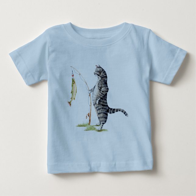 T-shirt Gato com Peixe (Frente)