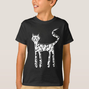 T-shirt Gato da nota musical