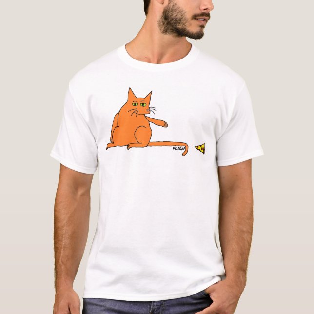T-shirt Gato da pizza (Frente)