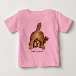 T-shirt Gato de Cartoon Engraçado Vai?