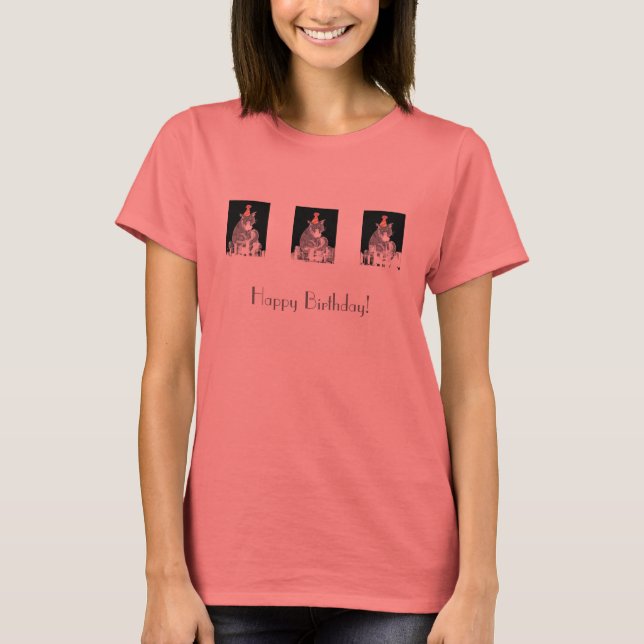T-shirt Gato de Festa (Frente)