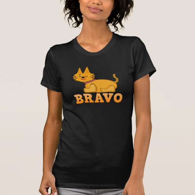 T-shirt Gato de gato-do-gato-do-mato-bravo desenho bravo (Frente)