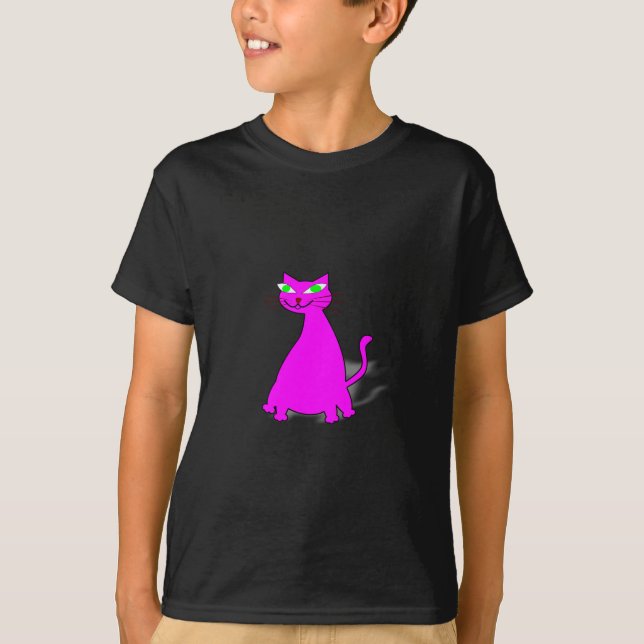 T-shirt Gato De Gordura Rosa (Frente)