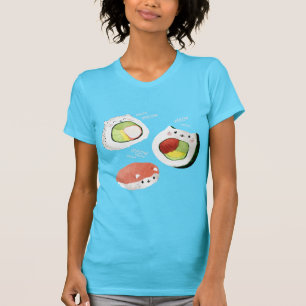 T-shirt Gato de Sushi