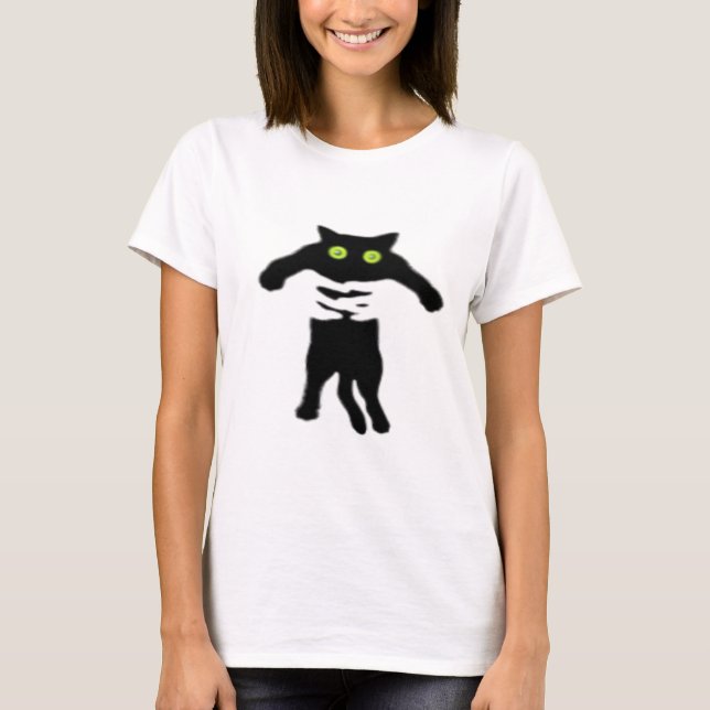 T-shirt gato do blck (Frente)