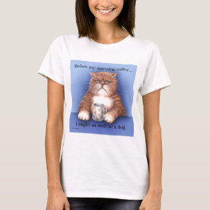 T-shirt Gato do café