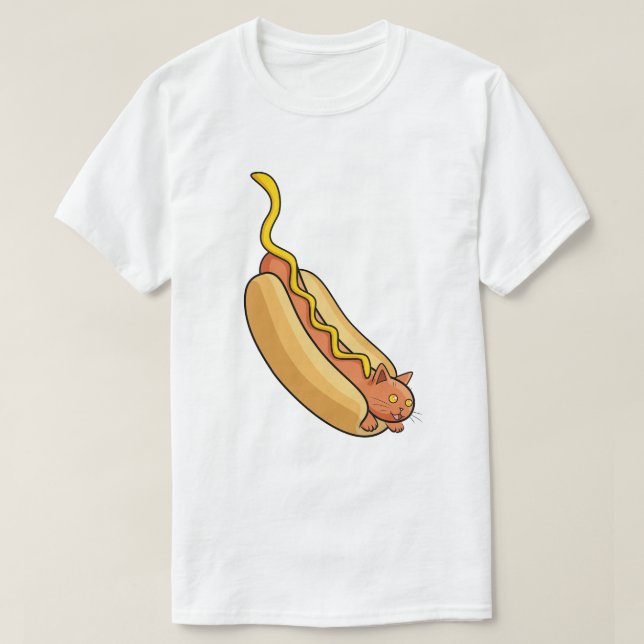 T-shirt Gato do Hotdog (Frente do Design)