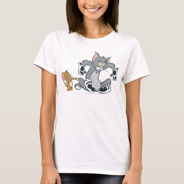 T-shirt Gato do Tom e Jerry Black Paw (Frente)