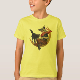 T-shirt Gato e Bruxa