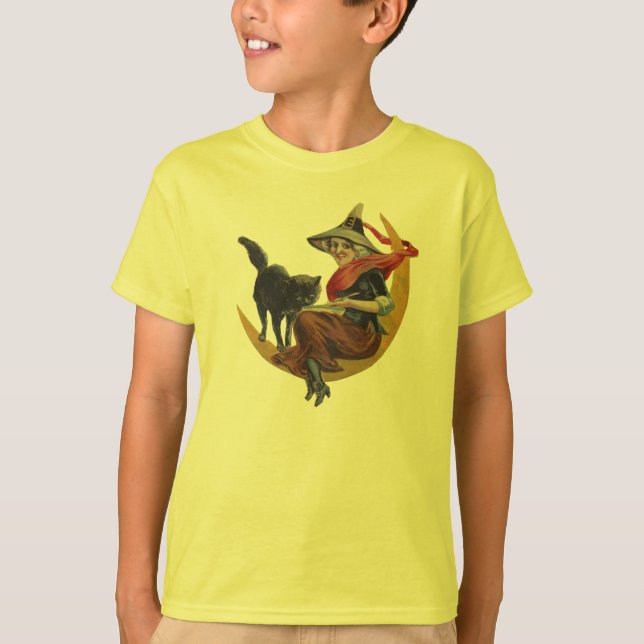 T-shirt Gato e Bruxa (Frente)