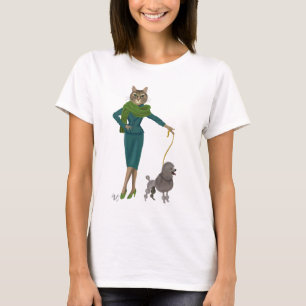 T-shirt Gato e Poodle