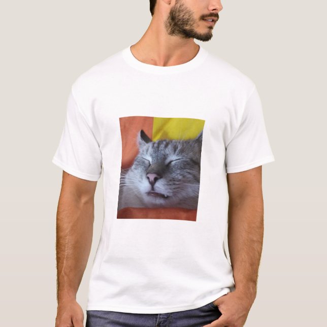 T-Shirt Gato Engraçado (Frente)