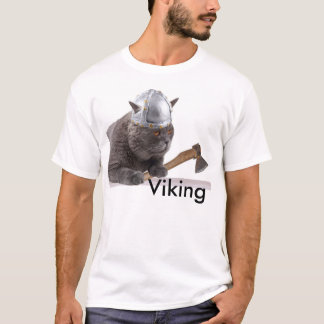 T-shirt Gato engraçado de Viking