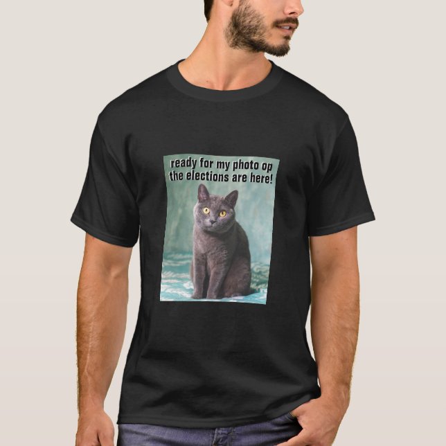T-Shirt Gato Gordo (escuro) (Frente)