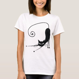T-shirt Gato Negro