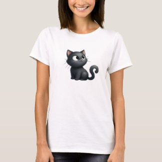 T-Shirt Gato Negro