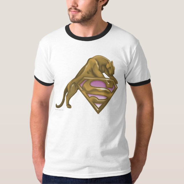 T-shirt Gato Ouro de Supergirl (Frente)