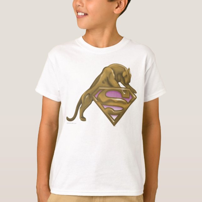 T-shirt Gato Ouro de Supergirl (Frente)
