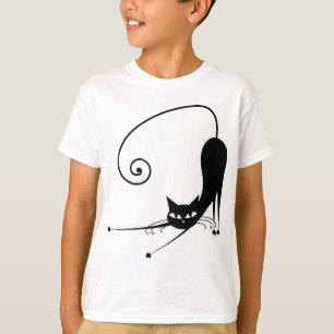 T-shirt Gato preto