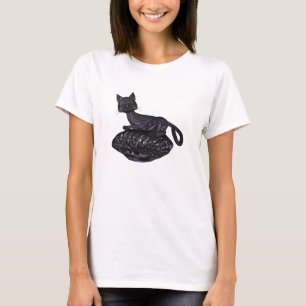 T-shirt Gato roxo que Napping