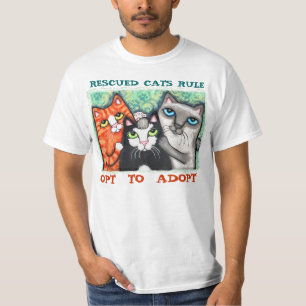 T-shirt Gato salvado/abrigo