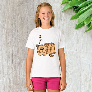 T-Shirt Gato Sleeping Girls