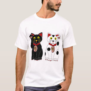 T-shirt Gatos afortunados