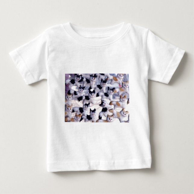 T-shirt gatos assustadores (Frente)