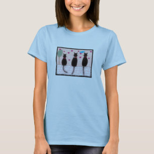 T-shirt Gatos da aguarela