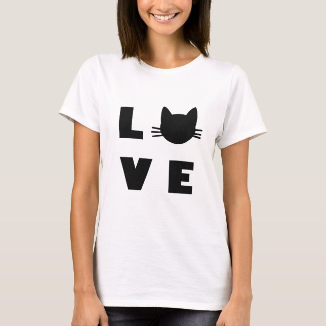 T-shirt Gatos De Amor. (Frente)