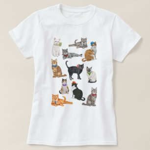 T-shirt Gatos De Porteiro