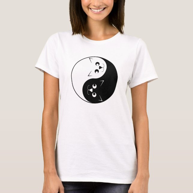 T-shirt Gatos de YinYang (Frente)