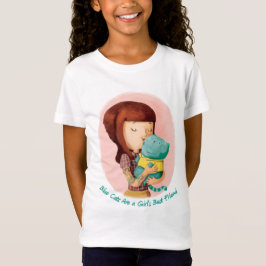T-shirt Gatos do amor das meninas. Gatos azuis
