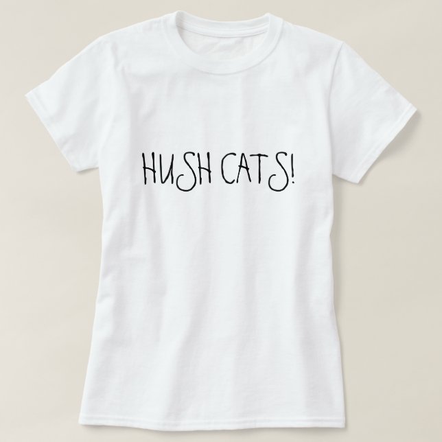 T-SHIRT GATOS DO HUSH! (Frente do Design)